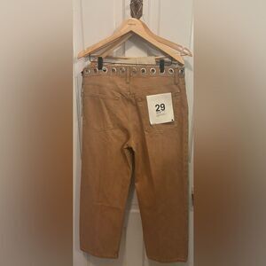 Re/Done High Rise Loose Crop Jeans Size 29